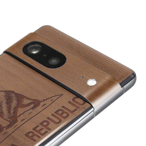 California Wood Flag Pixel Skins